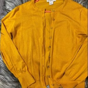 Melrose Chic New York Mustard Yellow Cardigan